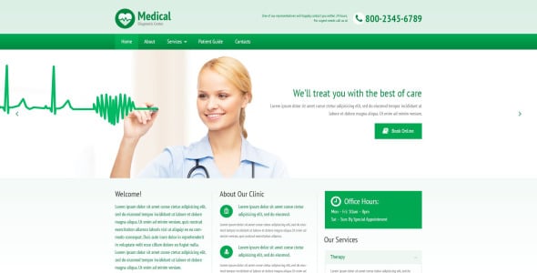 медицинский адаптивный шаблон сайта