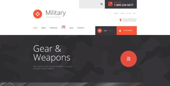 тема военного магазина woocommerce