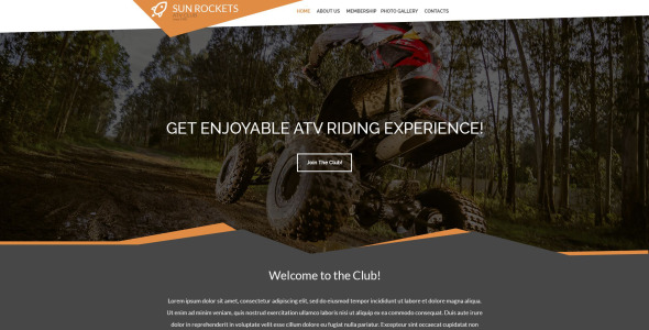 адаптивный шаблон сайта для автоспорта