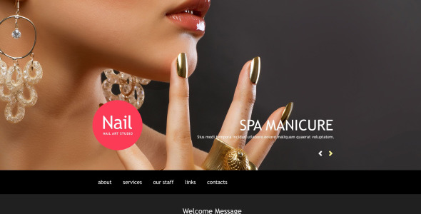 маникюрный салон muse шаблон