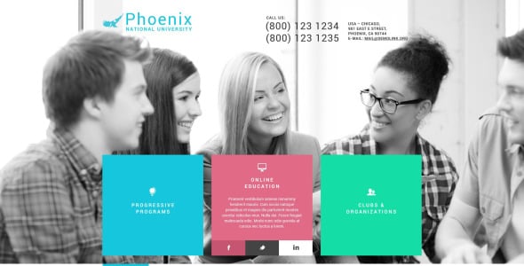 феникс wordpress тема