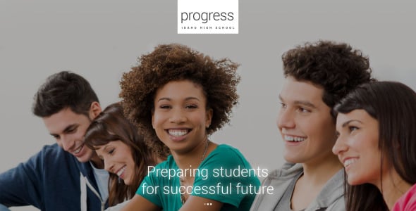 шаблон веб-сайта прогресса