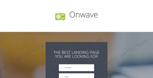 адаптивный шаблон целевой страницы сайта радио