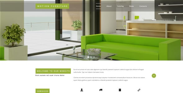 откидная мебель шаблон сайта