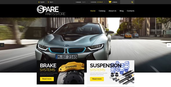 магазин запасных частей prestashop theme