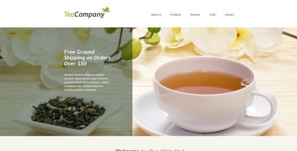 чайный магазин muse шаблон