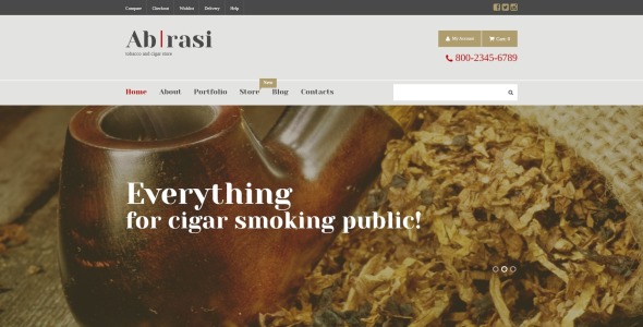 табак отзывчивая тема woocommerce