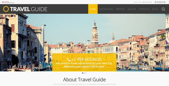 путеводитель wordpress тема