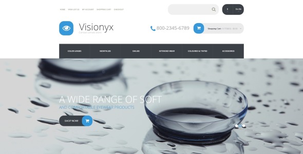 шаблон visionyx opencart