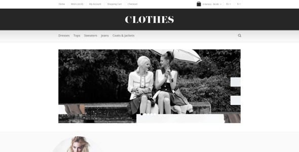 адаптивный шаблон opencart для одежды
