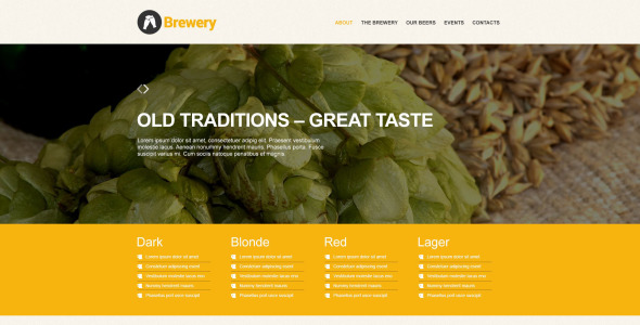 шаблон музы пивоварни