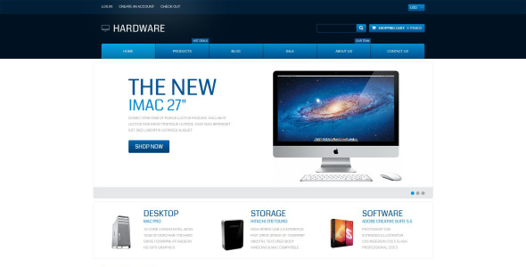 компьютерный магазин отзывчивая тема shopify