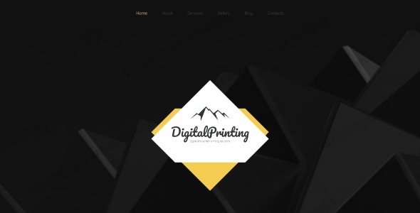 шаблон сайта для цифровой печати