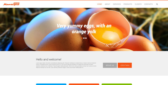 шаблон сайта яйцефермы