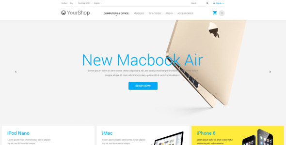 магазин электроники prestashop theme