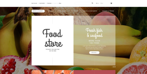 тема продовольственного магазина magento