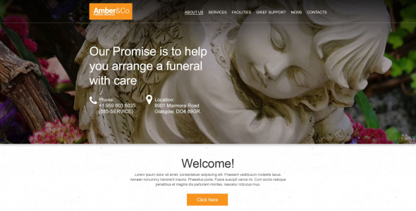 шаблон музы ритуальных услуг