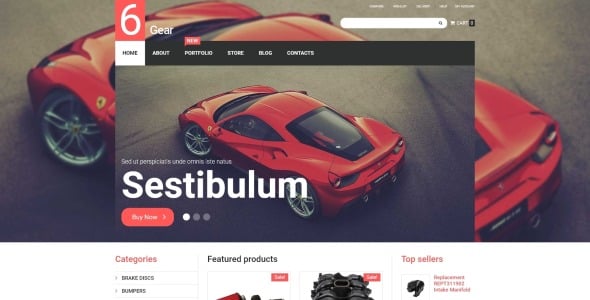 6 gear woocommerce тема