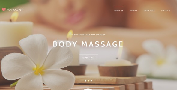 массажный салон отзывчивый элегантный шаблон joomla