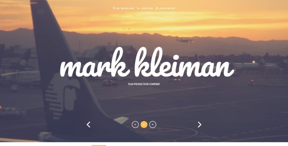 фильм отзывчивый современный html шаблон сайта