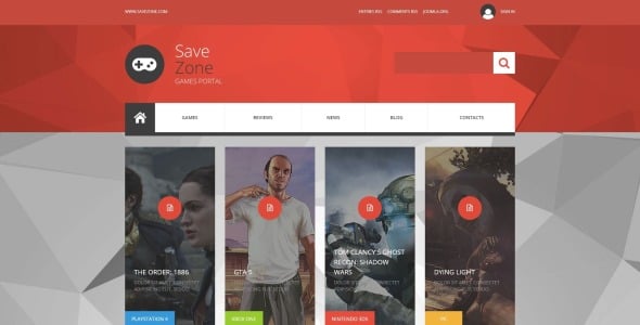 шаблон save zone joomla