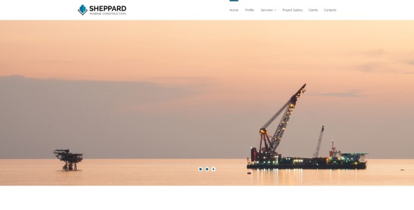 морская конструкция отзывчивый классический шаблон сайта html5