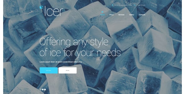 водный адаптивный шаблон сайта