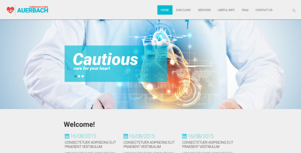 шаблон сайта Ауэрбаха