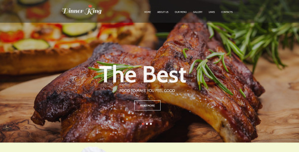 адаптивный шаблон сайта кафе и ресторана