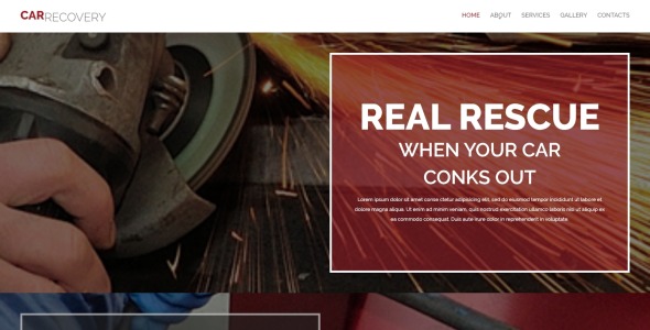 шаблон сайта авторемонтного предприятия