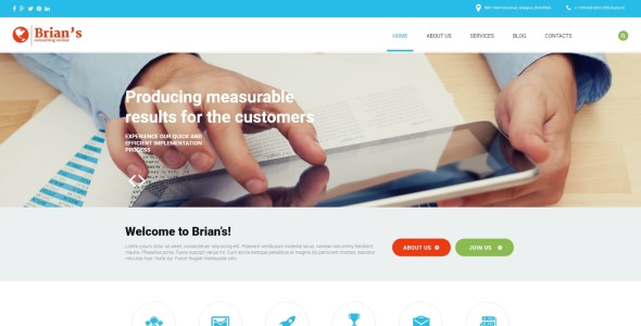 консалтинг отзывчивый шаблон joomla