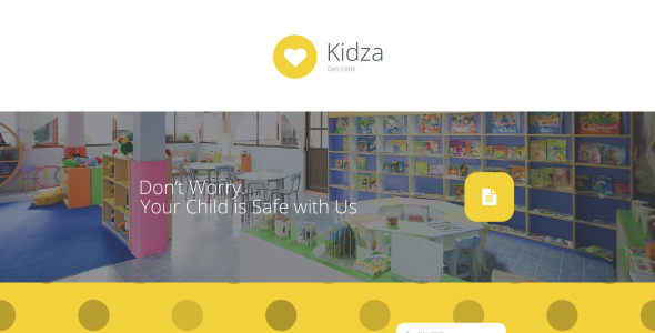 адаптивный шаблон целевой страницы для дневного ухода