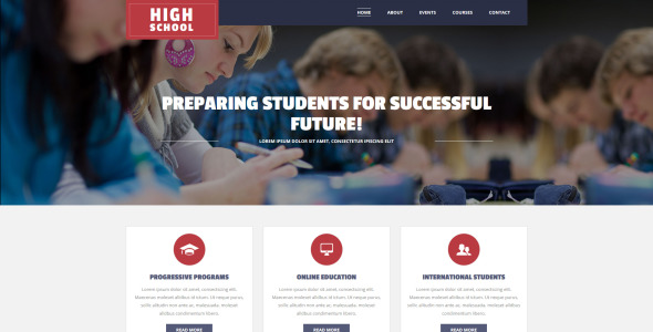 шаблон education moto cms 3