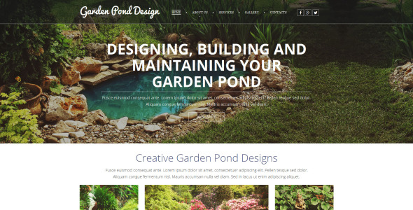шаблон garden design moto cms 3