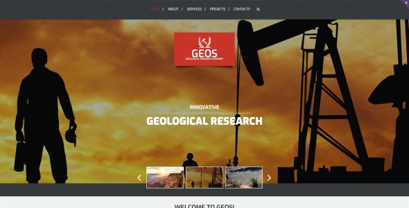 промышленный адаптивный шаблон сайта