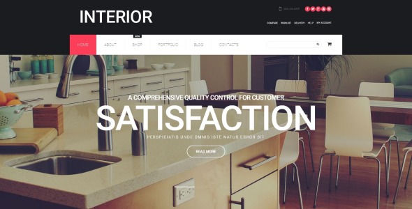 дизайн интерьера woocommerce тема