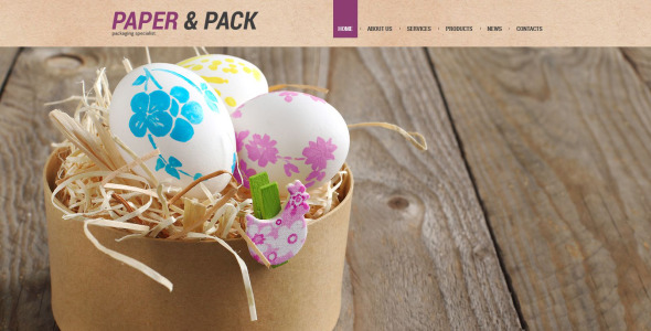 упаковка адаптивная тема wordpress