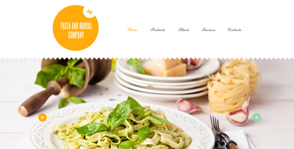 паста и равиоли компания wordpress тема