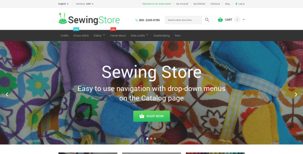 швейный магазин magento тема