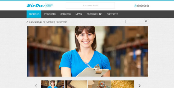 шаблон сайта sintra