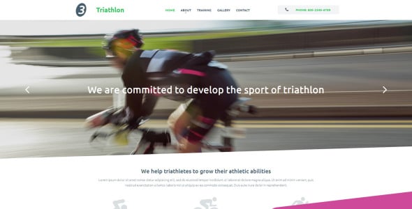 шаблон triathlon moto cms 3