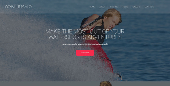 шаблон сайта wakeboardy
