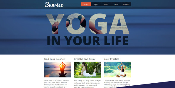 йога сайт moto cms 3 шаблон