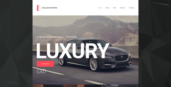 адаптивный шаблон сайта car club