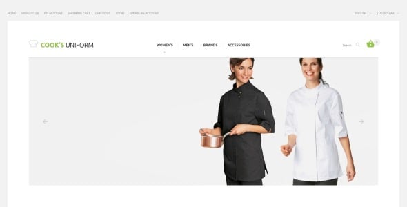 шаблон opencart униформы Кука