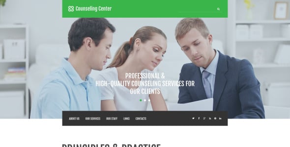 шаблон сайта консультационного центра