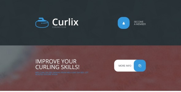 керлинг адаптивный шаблон целевой страницы