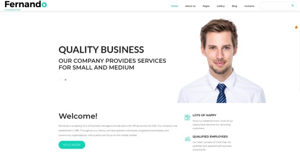 консультационный готовый к использованию современный шаблон joomla