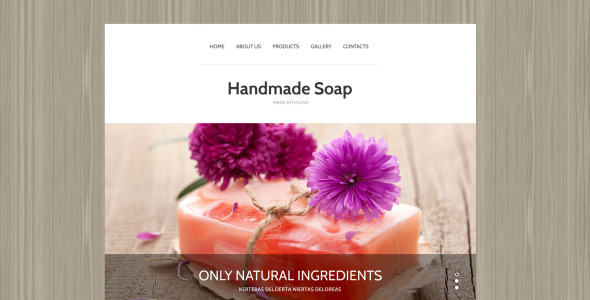 мыло ручной работы шаблон сайта