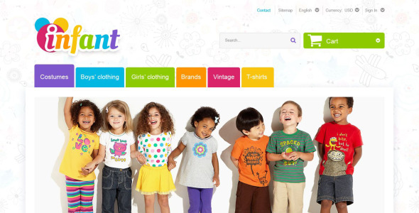 детская тема prestashop